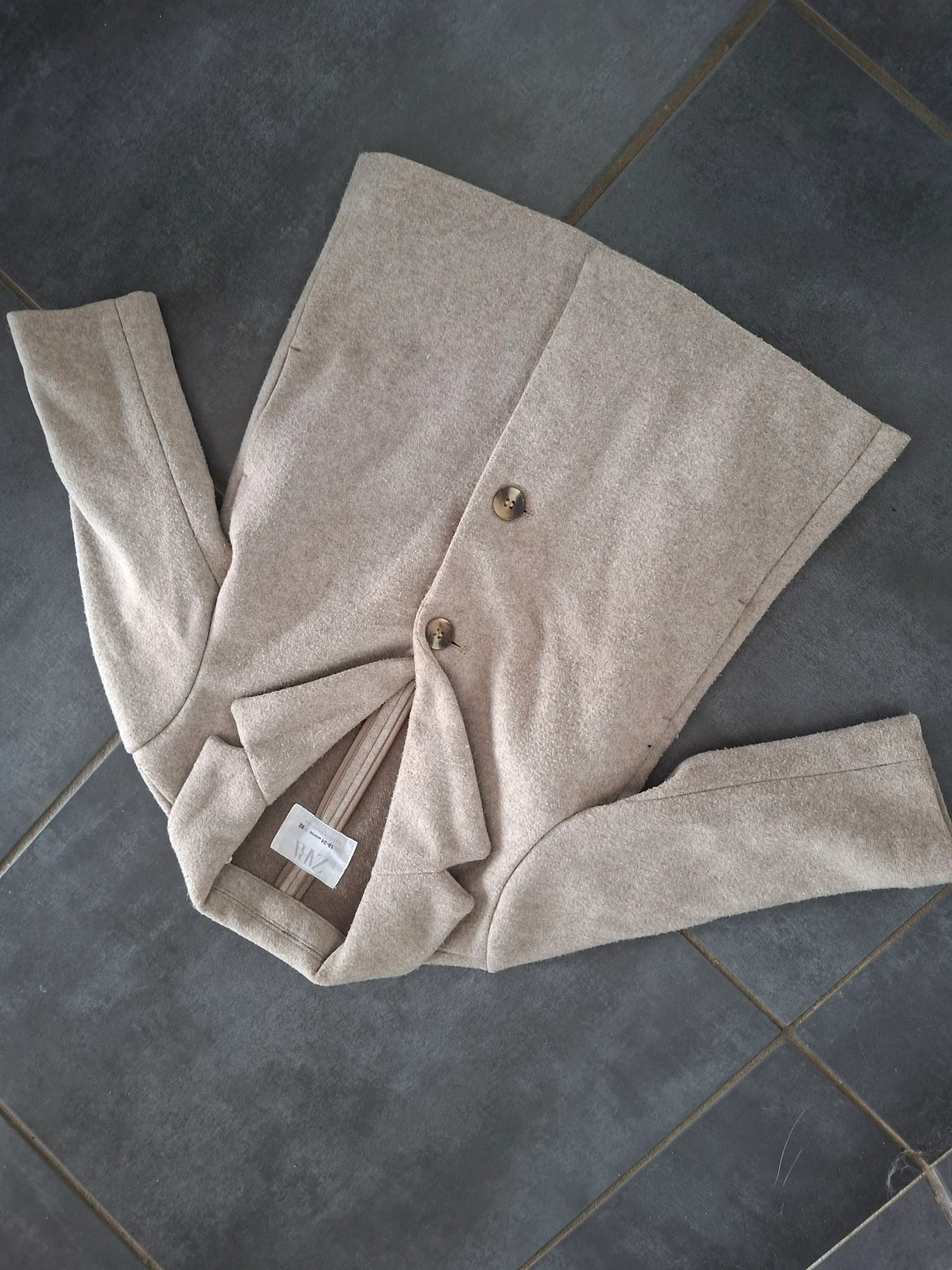 Chaqueta abrigo niña niño Zara beige 18 24 meses – photo 2